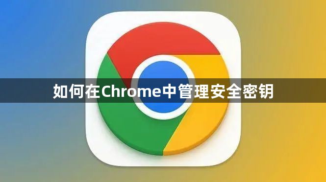 如何在Chrome中管理安全密钥缩略图