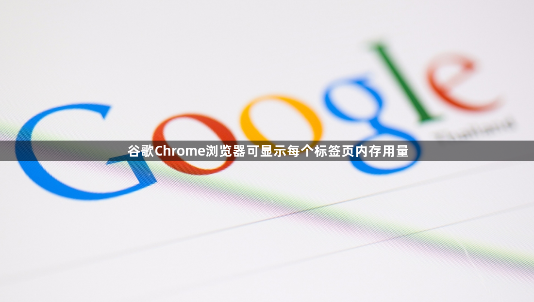 谷歌Chrome浏览器可显示每个标签页内存用量缩略图